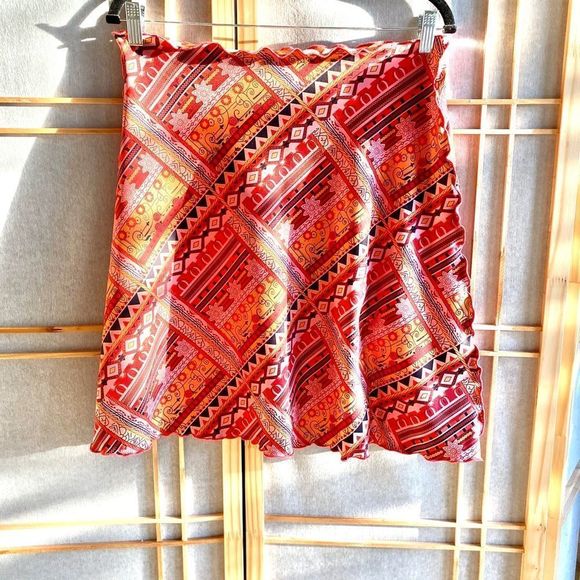 Cool 😎! Reversible! Super Stretchy Comfort, Easy Fit & Care, CUTE Slip on Skirt - Picture 1 of 8